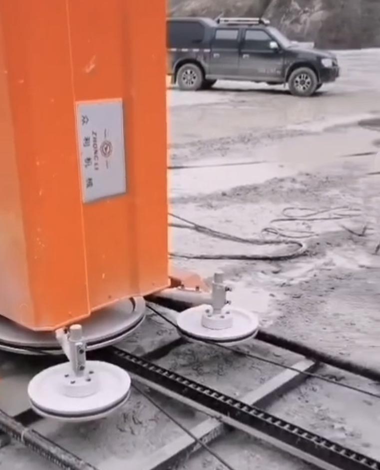 吉林白绳锯切底现场